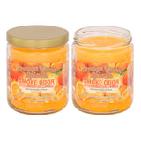 Bougie Smoke Odor Exterminator orange citron, pour éliminer les odeurs tenaces.