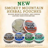 Smokey Mountain Emballage, pochette : présentation soignée sans tabac.