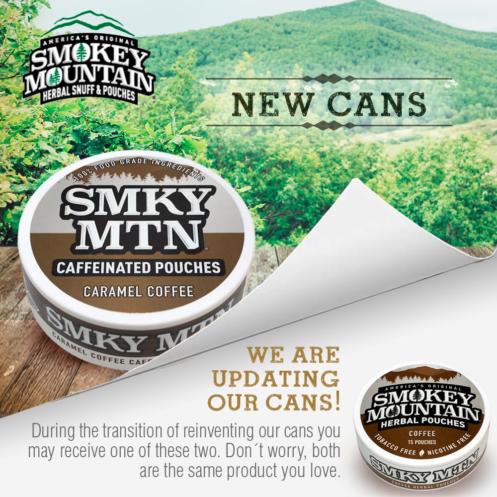 Smokey Mountain Menthe arctique, pochette : fraîcheur durable sans nicotine.