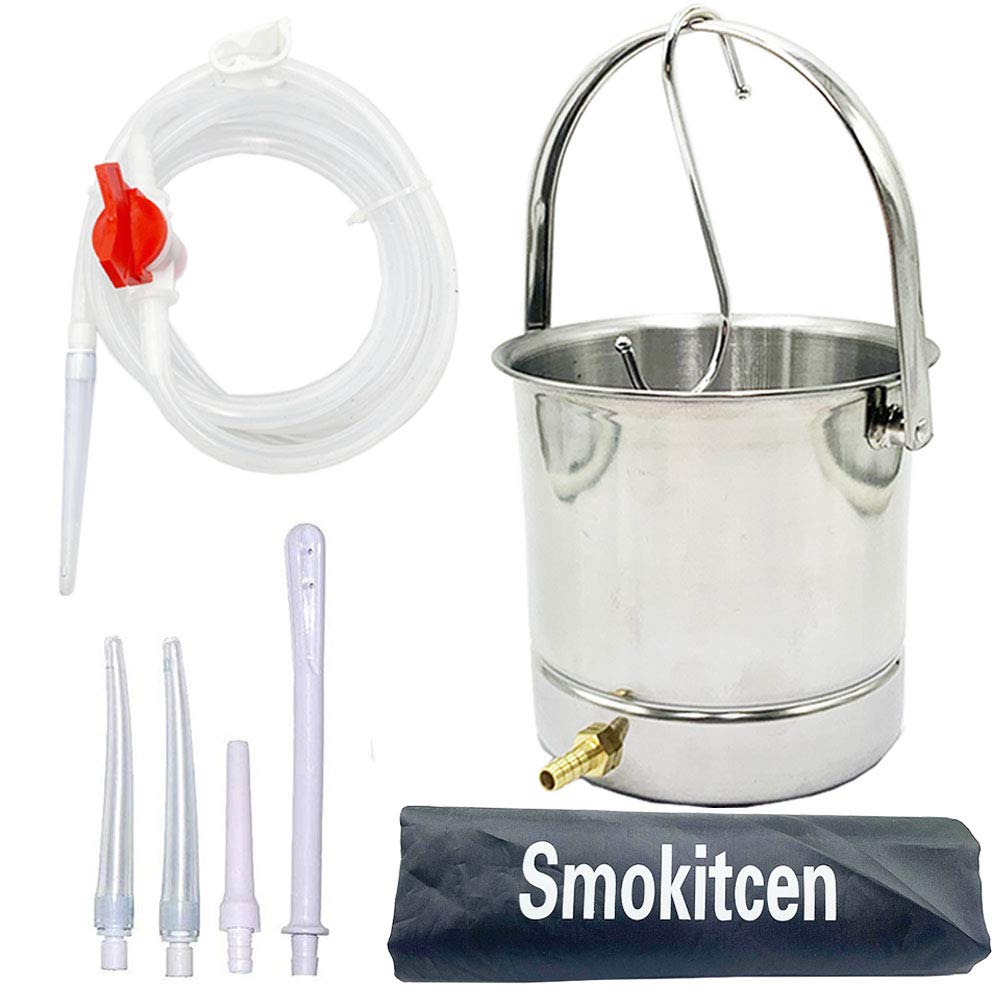 Smokitcen seau lavement inox 2qt, durable et facile à utiliser à domicile.