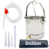 Smokitcen seau lavement inox 2qt, durable et facile à utiliser à domicile.
