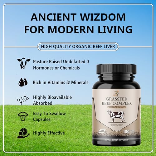 SMSHEALTHPRODUCTS – Capsule d'organes bovins, étiquette claire et informative.