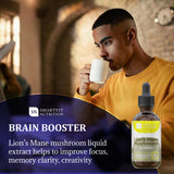 SN SMARTFIT NUTRITION Extrait de crinière de lion – étiquette claire, origine USA et ingrédients.