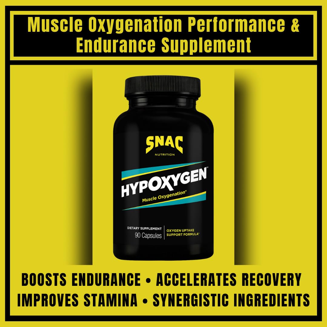 SNAC HypOxygen – emballage du produit affichant le dosage quotidien recommandé.