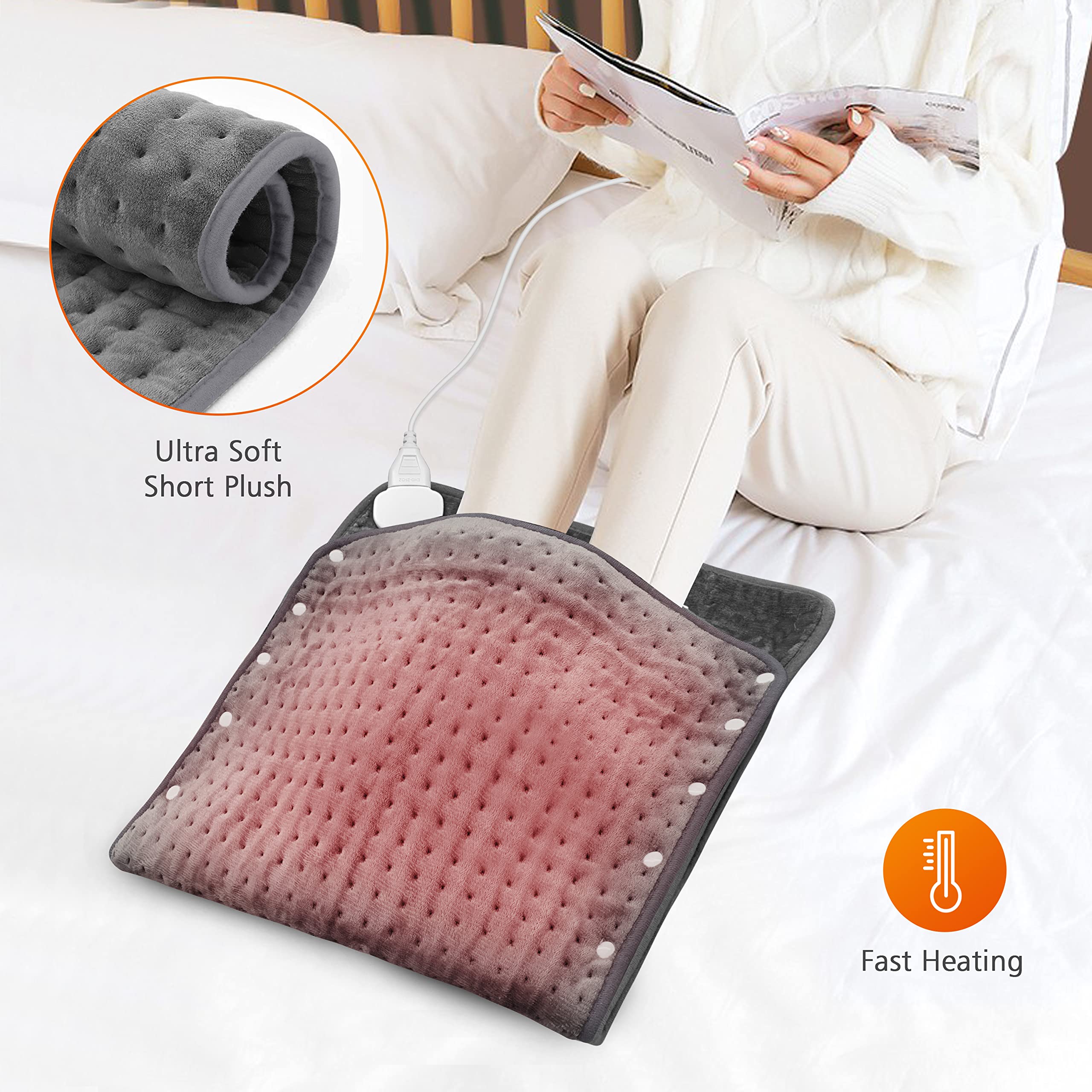 Snailax tapis chauffant lavable en machine pour un entretien facile.
