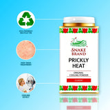 Parfum classique original de Snake Brand Prickly Heat lors d’un rituel quotidien.