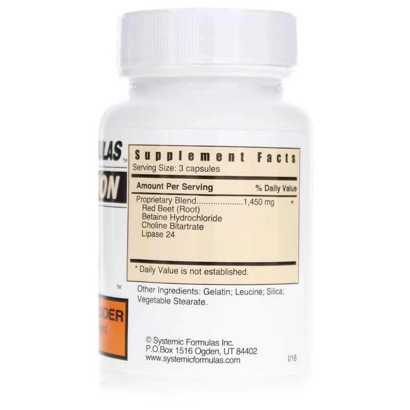 Snana Systemic Formulas LB, capsules pratiques de 60 unités.