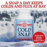 Snap Dynasty Cold Snap : étiquette lisible sur l'emballage.