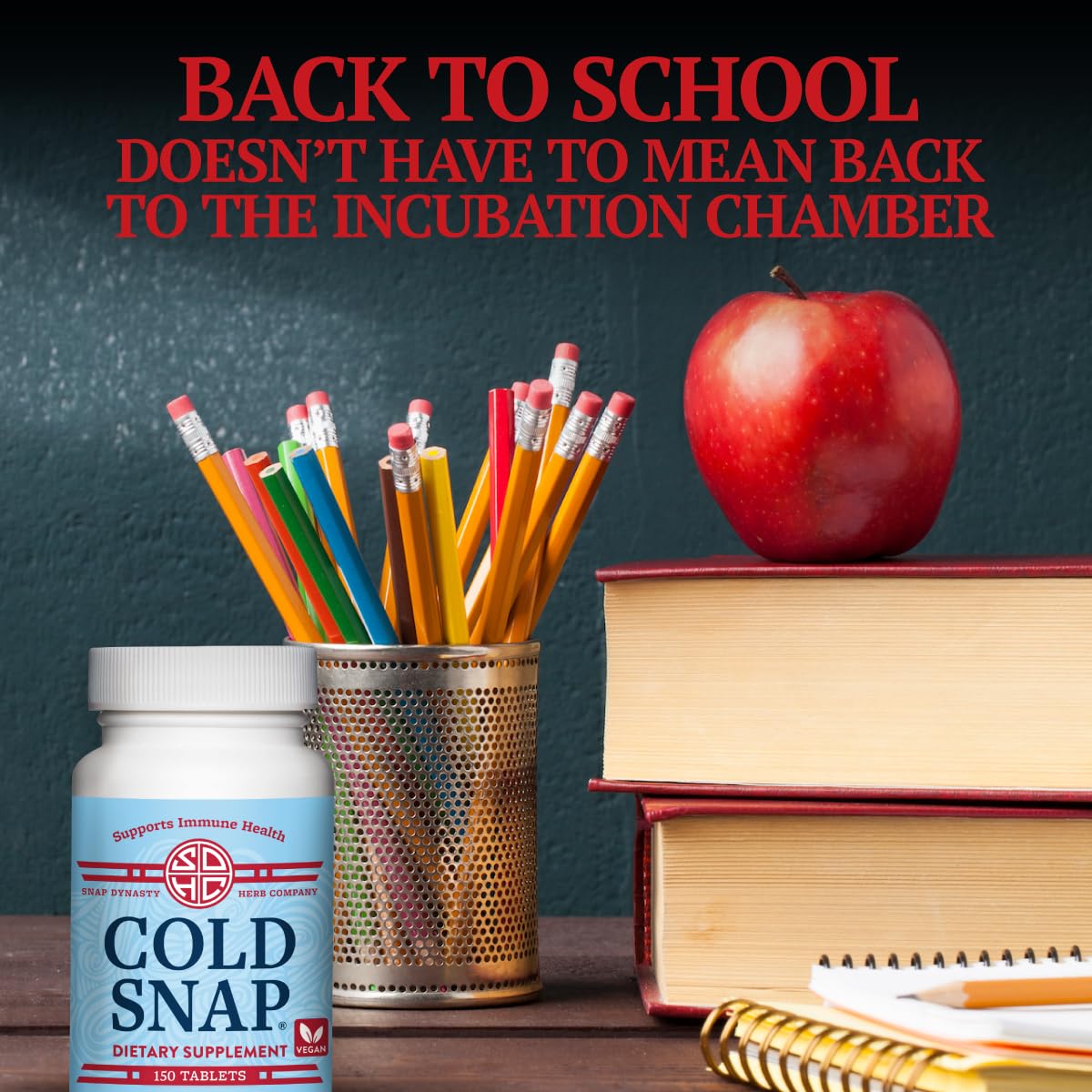 Snap Dynasty Cold Snap emballage refermable pratique pour voyages.