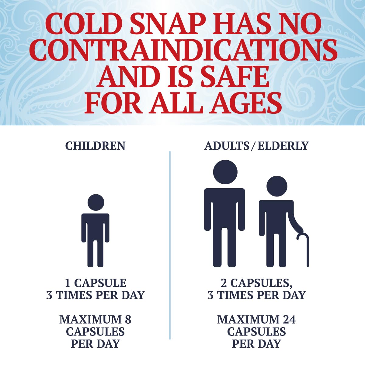 Snap Dynasty Cold Snap tablettes sans cruauté, adaptées à tous les âges.