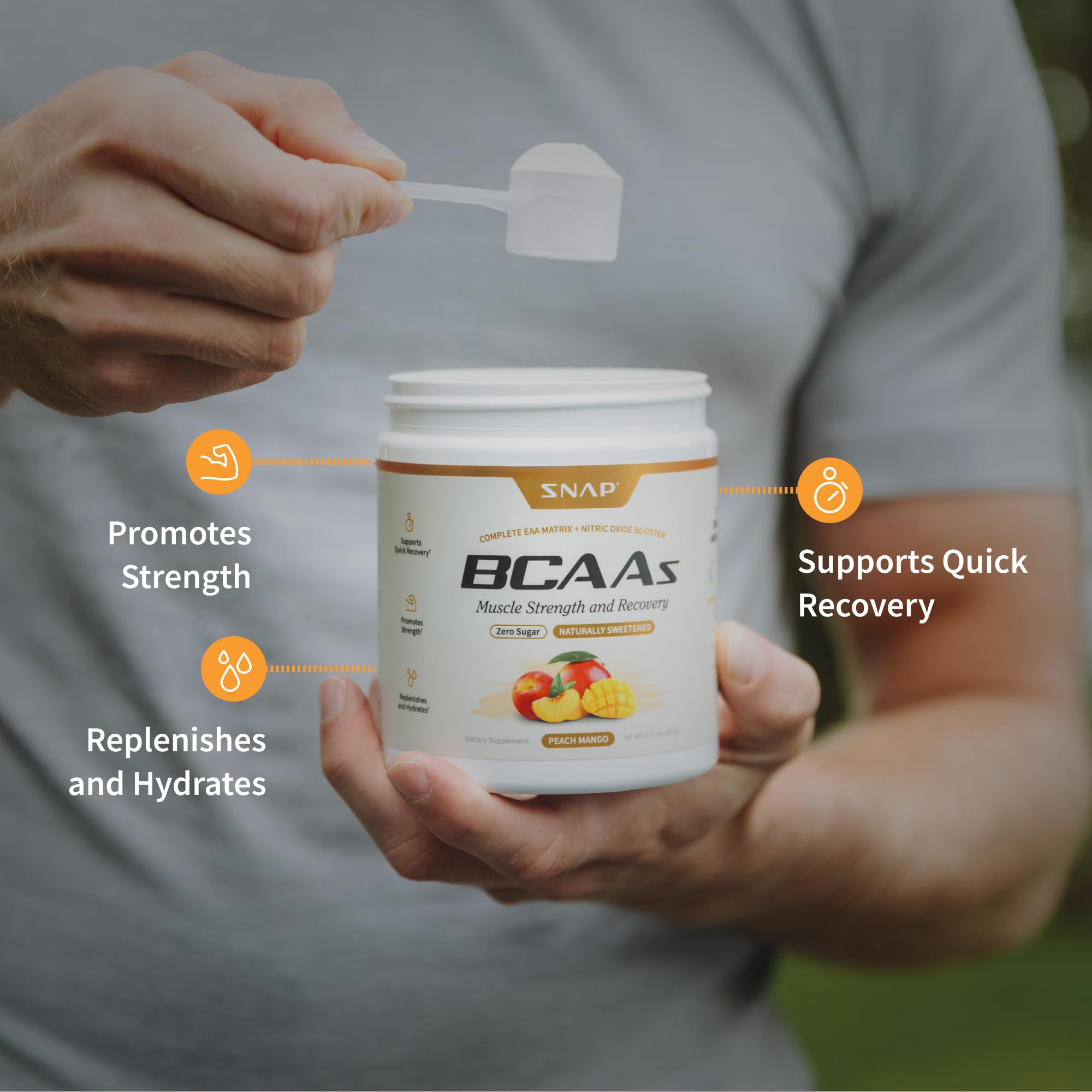 Snap Supplements BCAA poudre pré-entraînement: soutien potentiel pour l énergie et l endurance