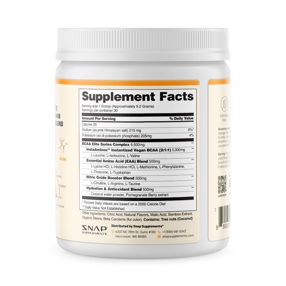 Snap Supplements BCAA utilisation quotidienne: idéal en routine sportive pour soutenir l effort