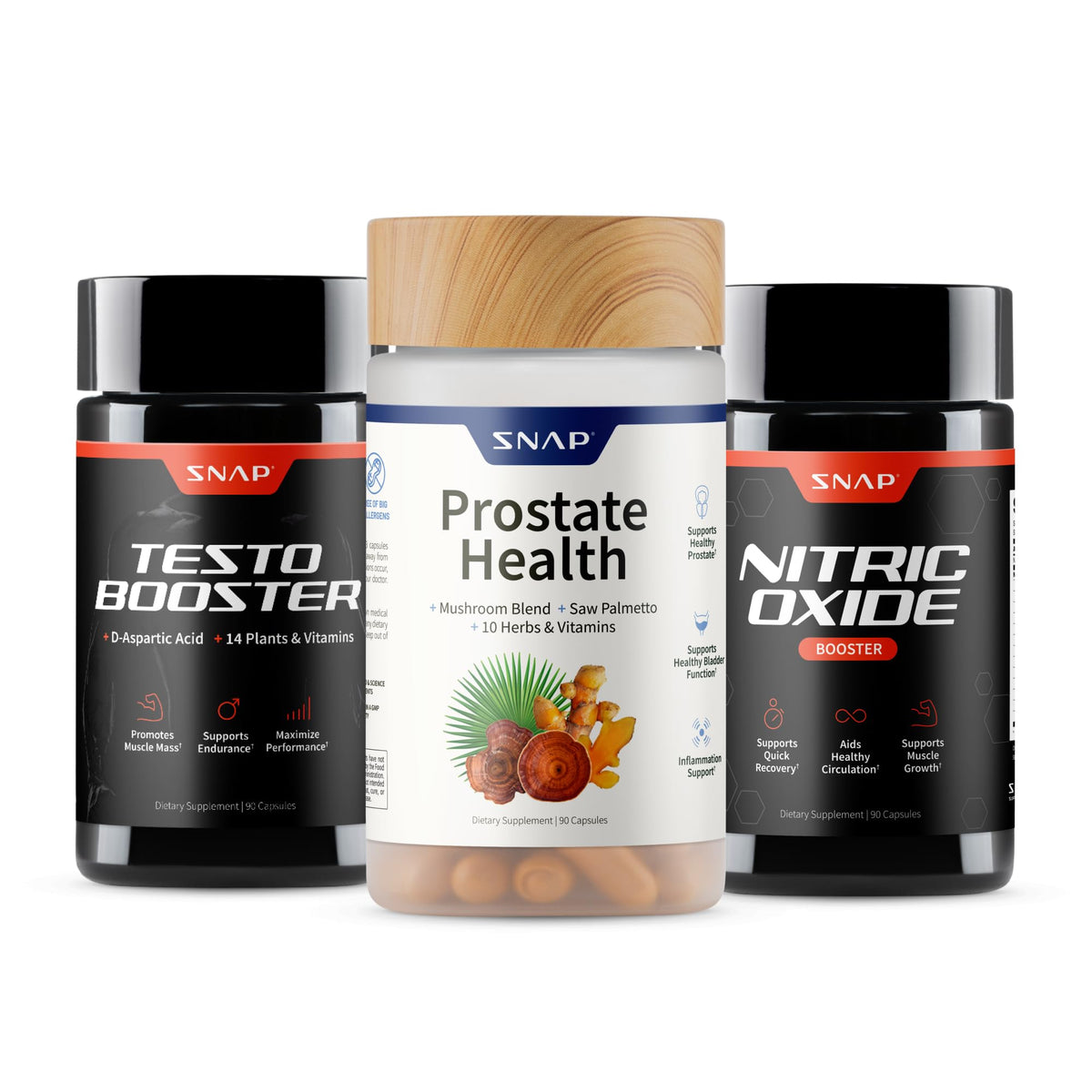 Snap Supplements Big Boy Bundle : sante prostatique avec saw palmetto et confort urinaire.