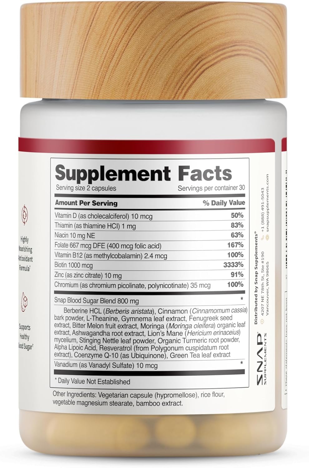 Snap Supplements Capsules Ouvertes – Visuel montrant la texture des capsules