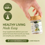 Capsules végan Snap Supplements, sans OGM, adaptées à un mode de vie végétal.