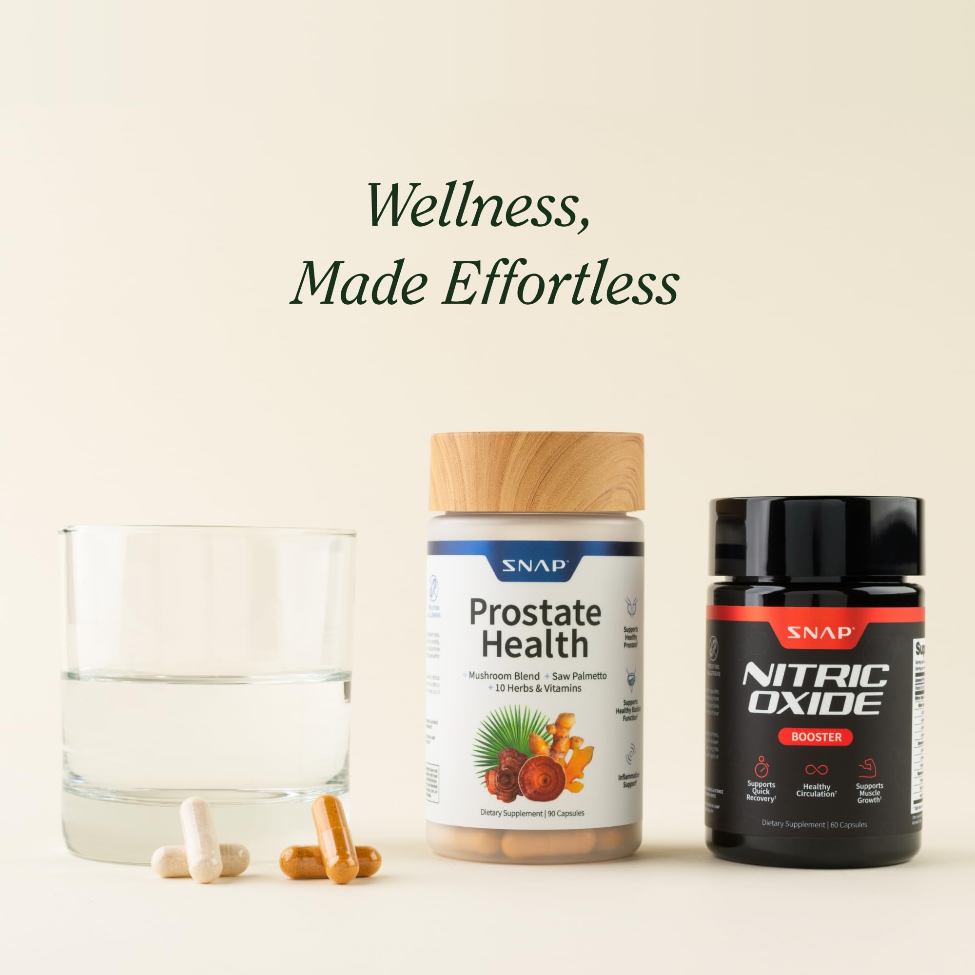 Snap Supplements Champignons maitake et reishi : soutien antioxydant