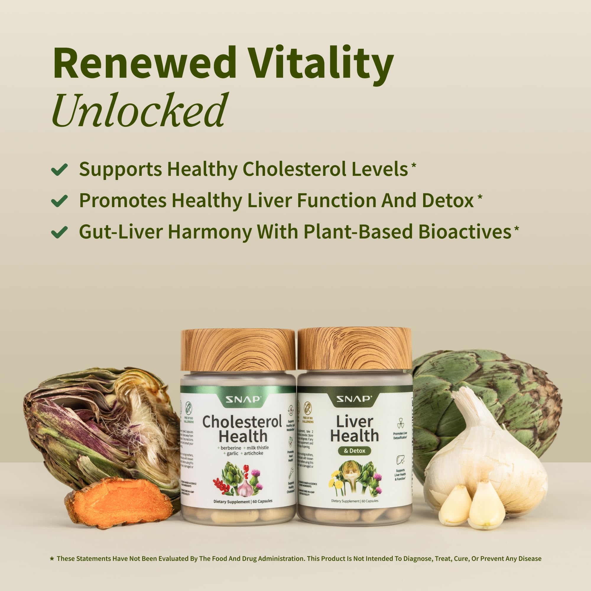 Snap Supplements Chardon-Marie-Ail—capsules, soutien foie et cholestérol.