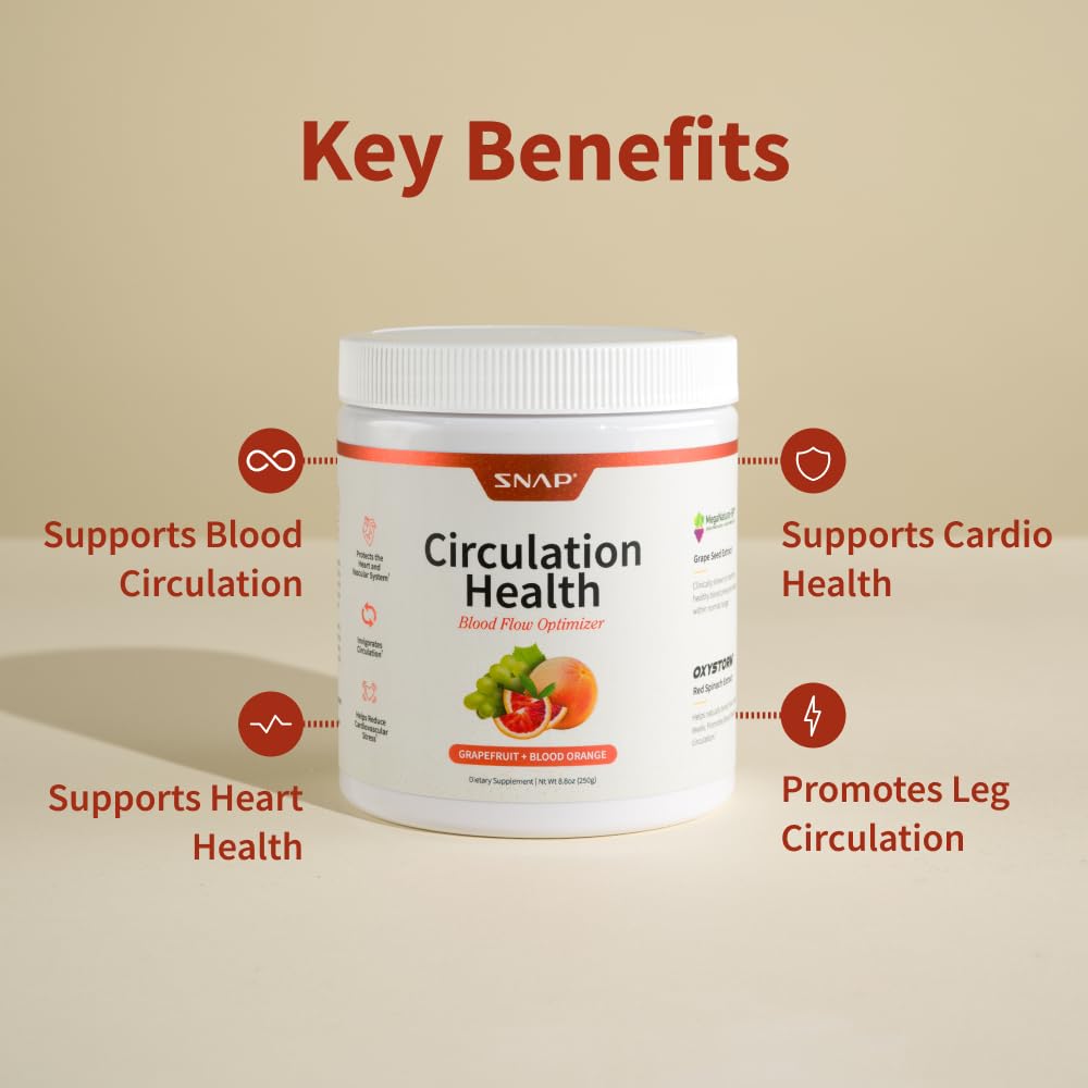 Snap Supplements Circulation – doseur pratique pour doser facilement l apport quotidien.