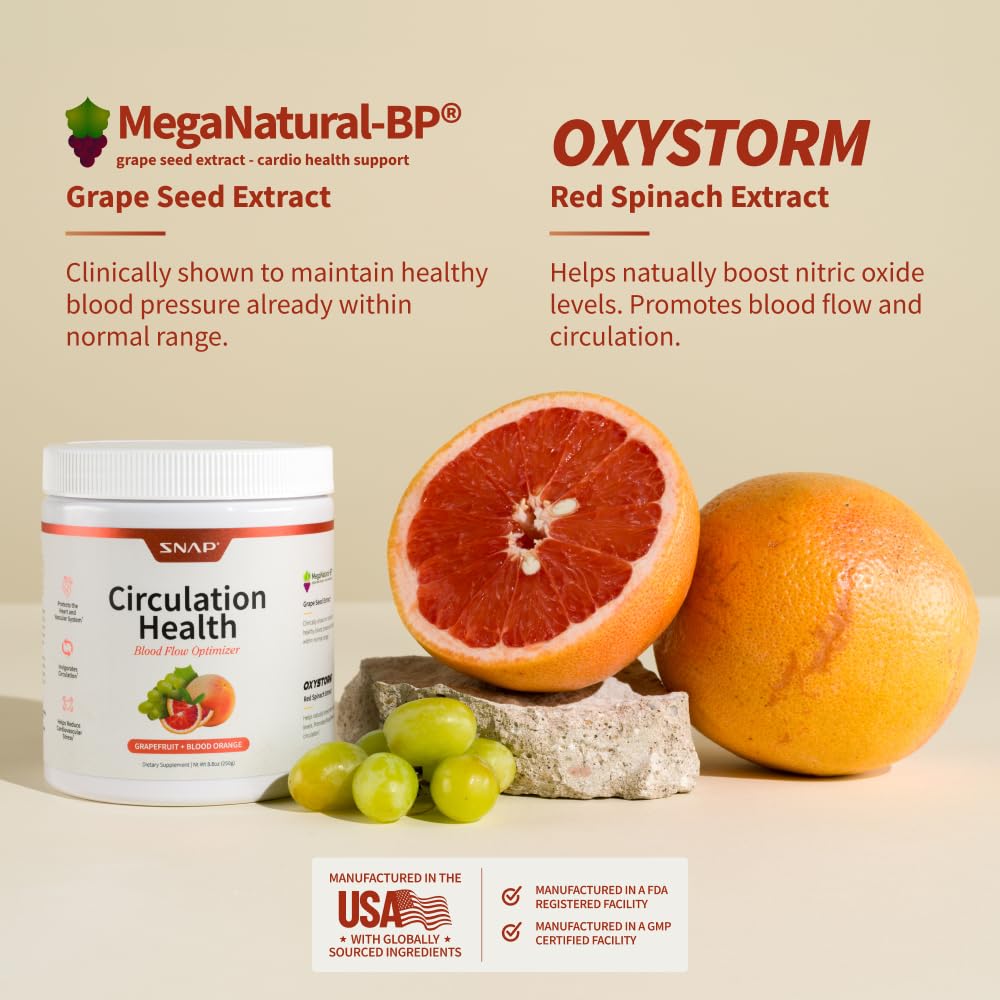 Snap Supplements Circulation – mélange rapide dans un verre pour gagner du temps.