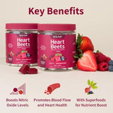 Bonbons Heart Beets rouges texture moelleuse parfaite pour une collation.