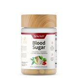 Snap Supplements Glycemique Équilibre – bouteille et capsules visibles, énergie quotidienne.