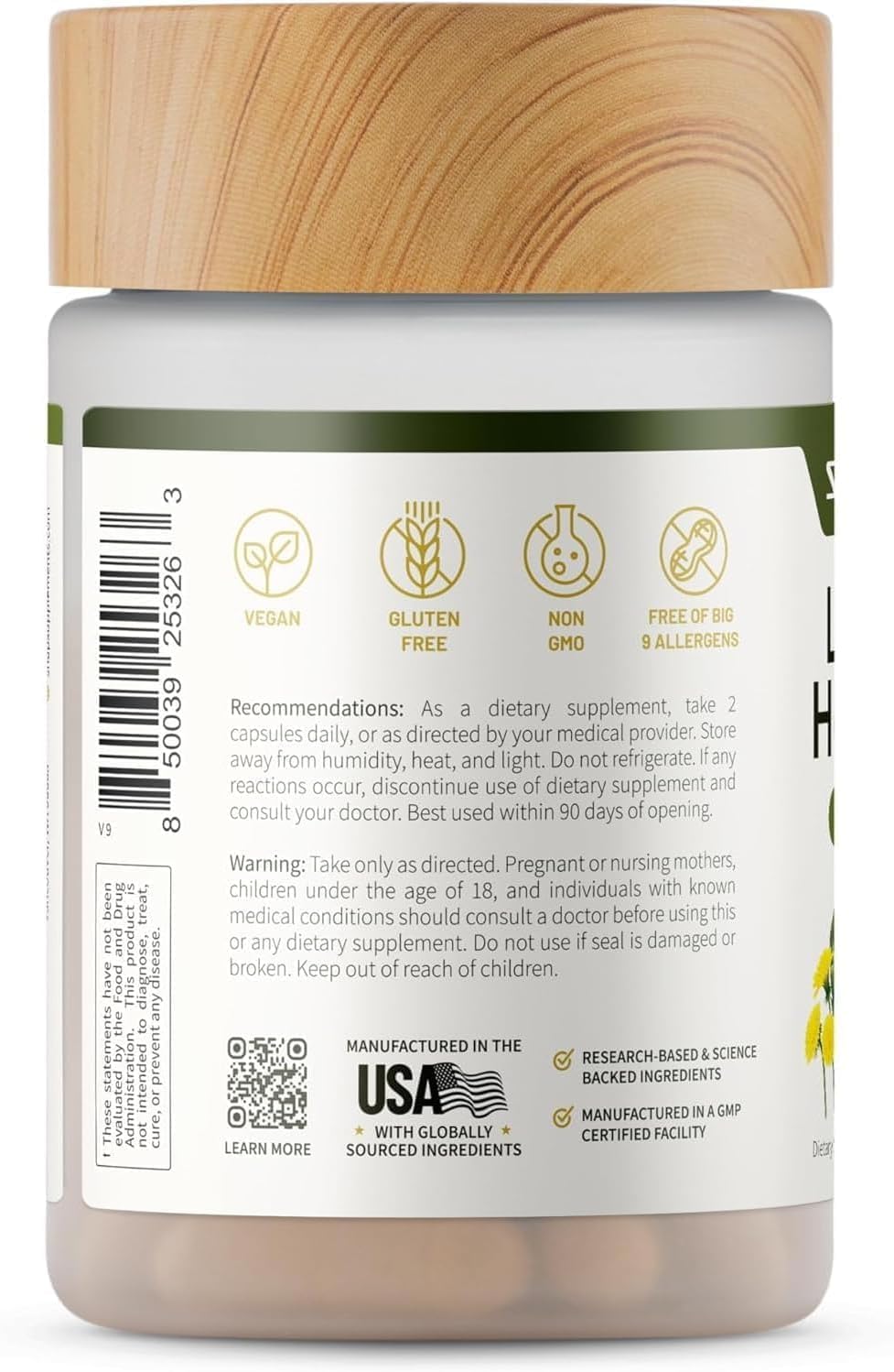 Fabrique aux États-Unis Snap Supplements: contrôle qualité et traçabilité des ingrédients.