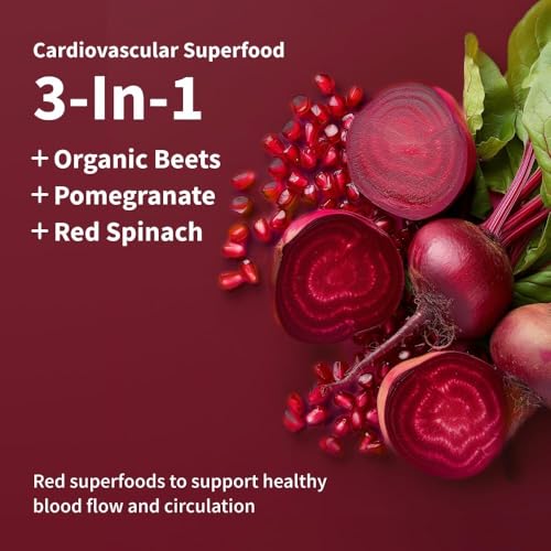 Snap Supplements Heart Beet – bouteille-dose pratique pour une routine rapide
