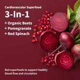 Snap Supplements Heart Beet – bouteille-dose pratique pour une routine rapide