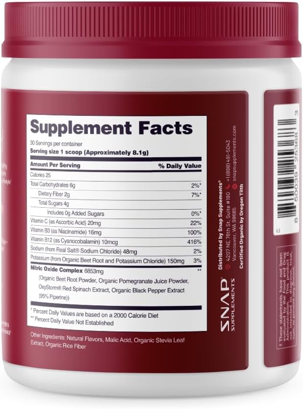 Snap Supplements Heart Beet – emballage recyclable et fabrication soignée