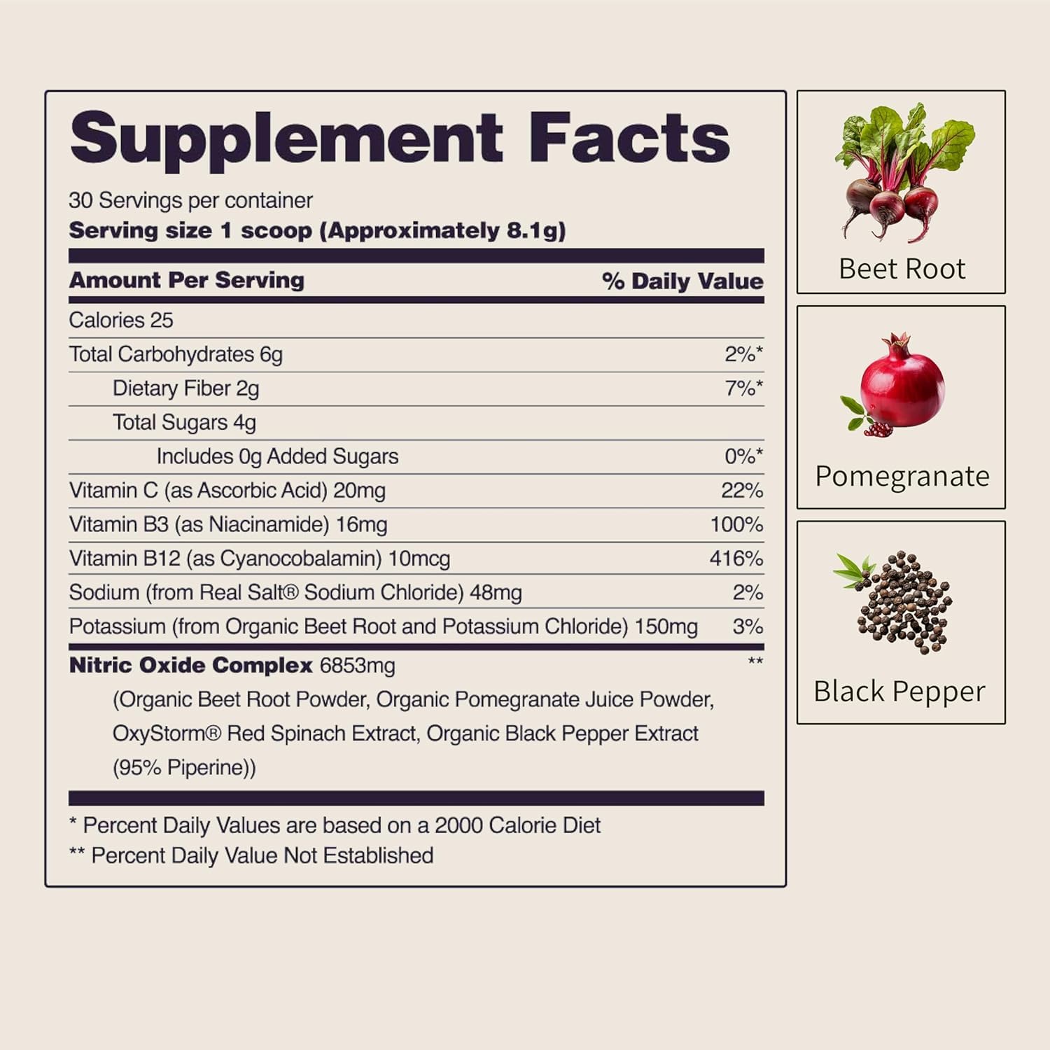 Snap Supplements Heart Beet – mélange baies, goût agréable pour le quotidien