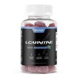 Snap Supplements L-Carnitine Tartrate Gummies – emballage bleu, énergie durable.