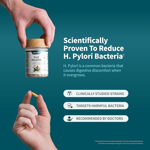 Snap Supplements – Mélange d’enzymes digestives: aide à décomposer les aliments et mieux assimiler les nutriments.