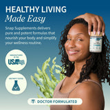 Snap Supplements pack de 60 capsules pour une utilisation mensuelle pratique.