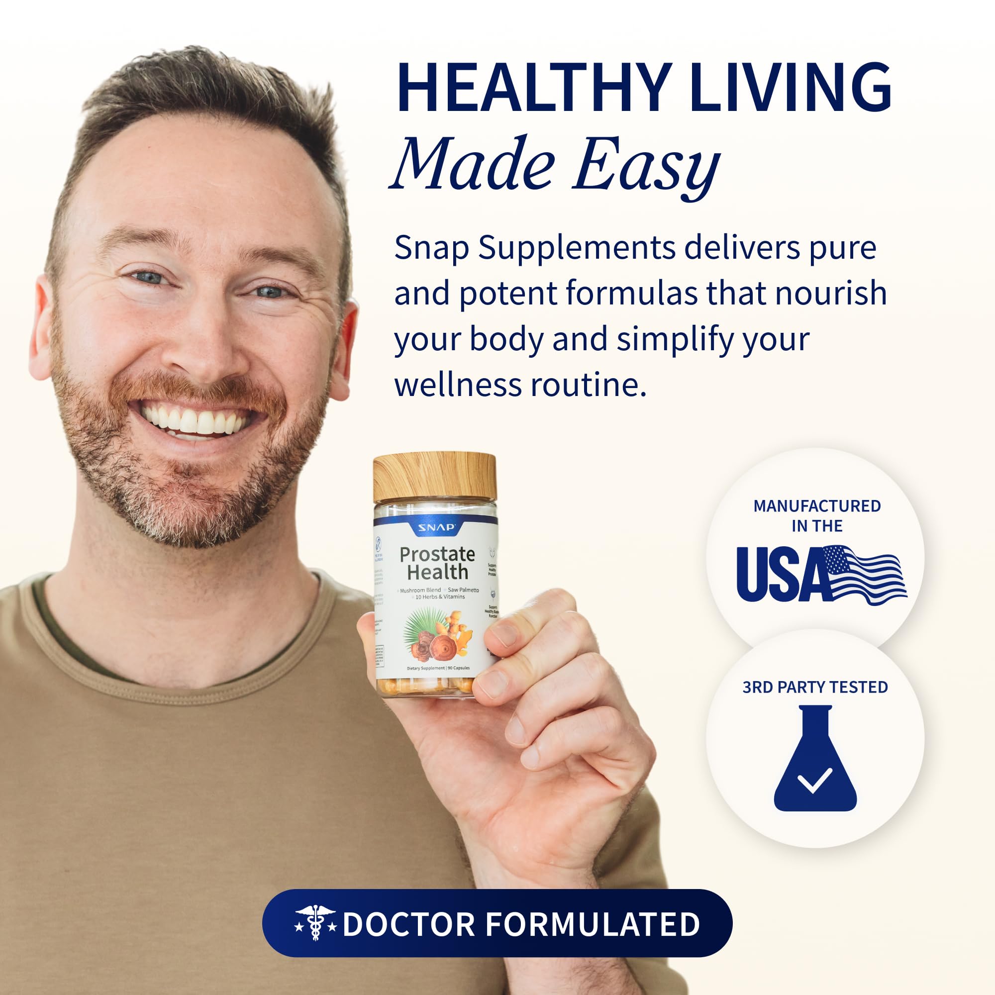 Snap Supplements Prostate Health – apport potentiel: soutien inflammatoire et bien-être cellulaire.