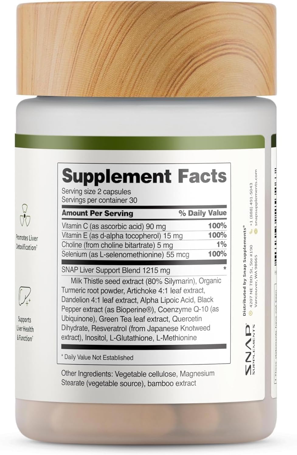 Sans gluten et sans allergènes majeurs Snap Supplements, convient à différents régimes.