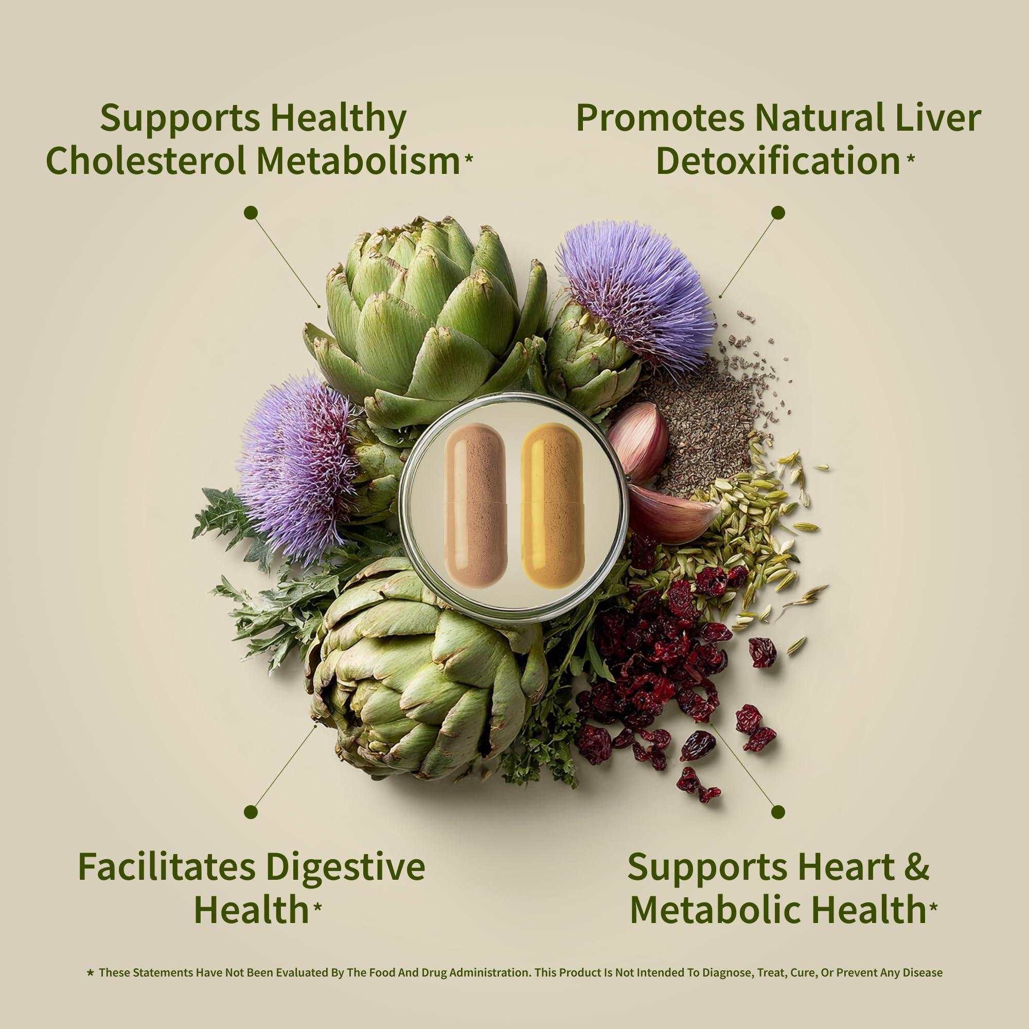 Snap Supplements Santé cholestérol—capsules, soutien d'un cholestérol normal et métabolisme des lipides.