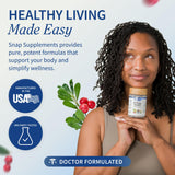 Dose quotidienne Snap Supplements pour une intégration facile dans la routine.