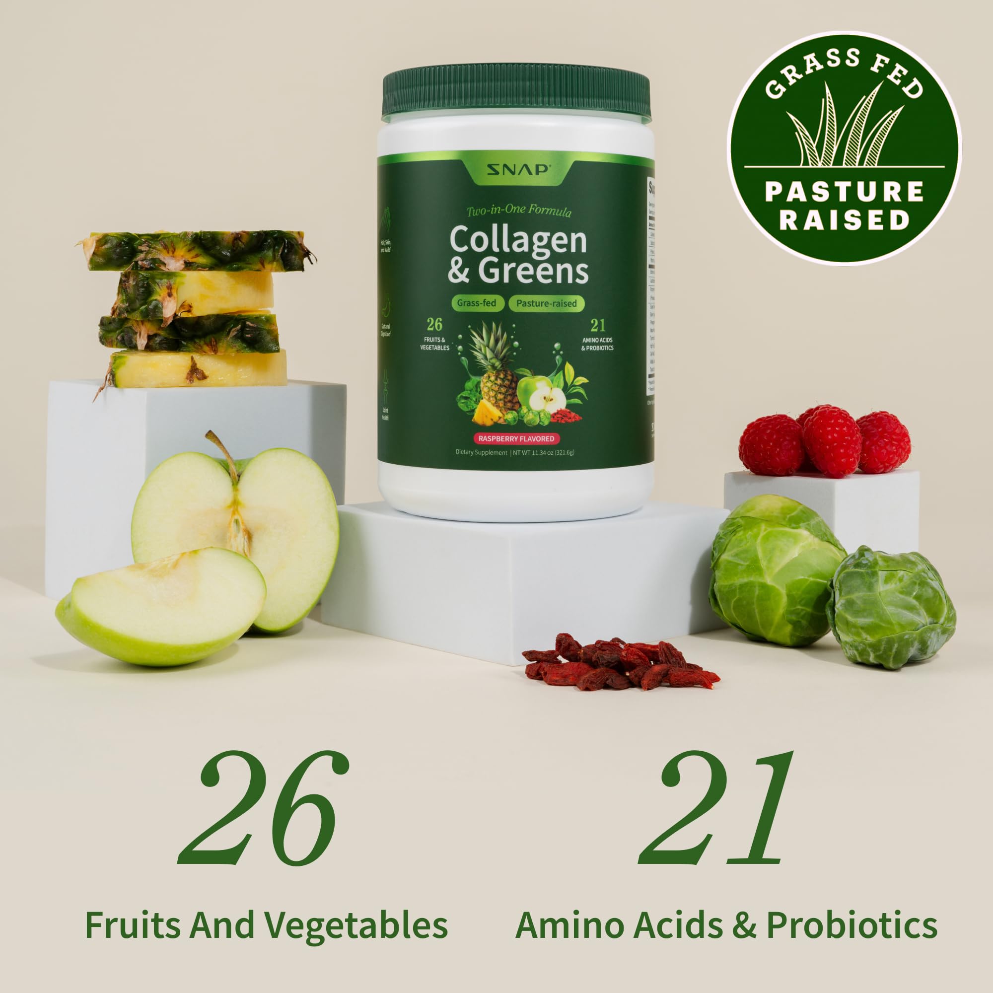 Snap Supplements Super Greens – curcuma biologique pour saveur et bien-être.