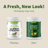 Snap Supplements Super Greens – peptides de collagène pour cheveux et peau.