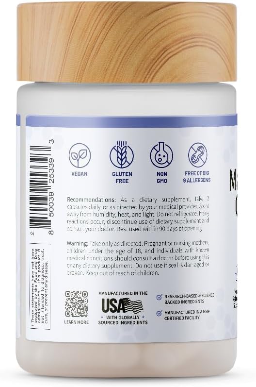 Snap Supplements Triple Magnesium Absorption-chelate optimise l'absorption grâce à la forme chelatée