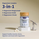 Snap Supplements Triple Magnesium Capsules présente des gélules faciles à avaler pour sommeil et détente