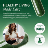 Usine certifiée GMP fabriquant Snap Supplements aux États-Unis.