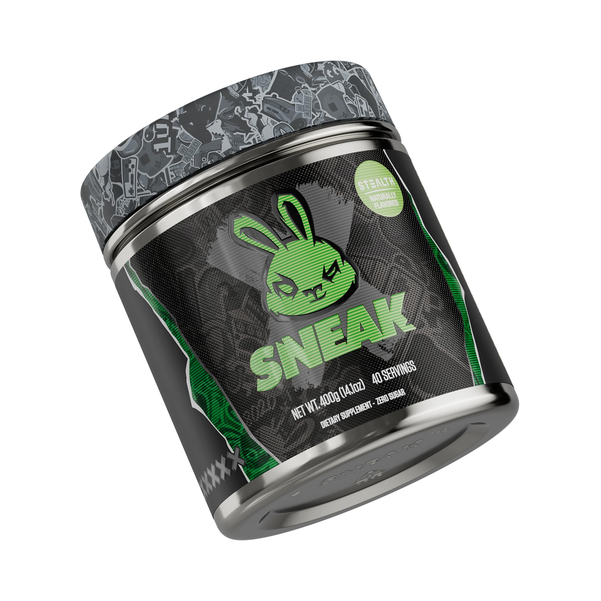 SNEAK Poudre Stealth en flacon, amélioration de la concentration sans sucre