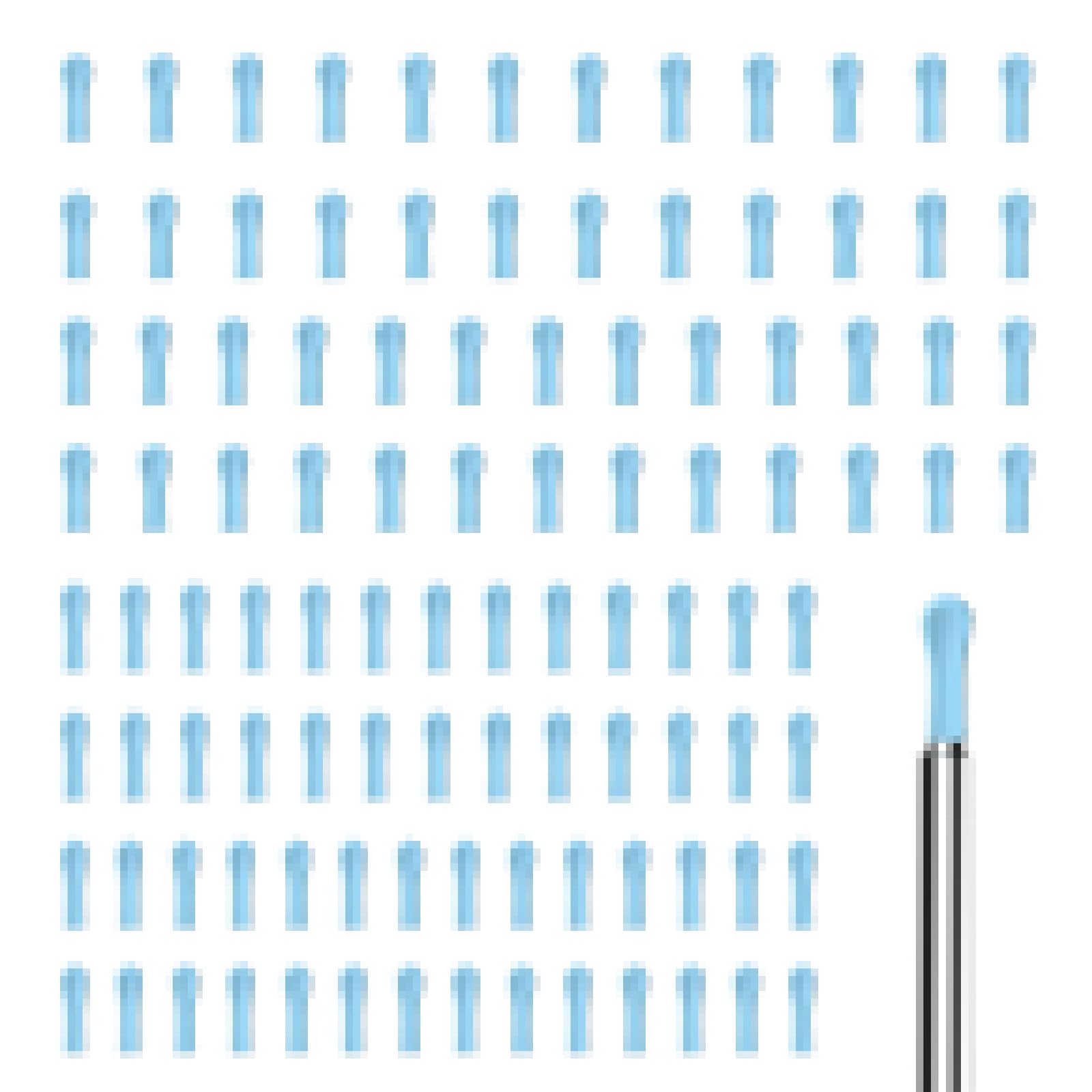 SNOMEL embouts silicone oreille bleu ensemble de 100 pièces pour tous âges