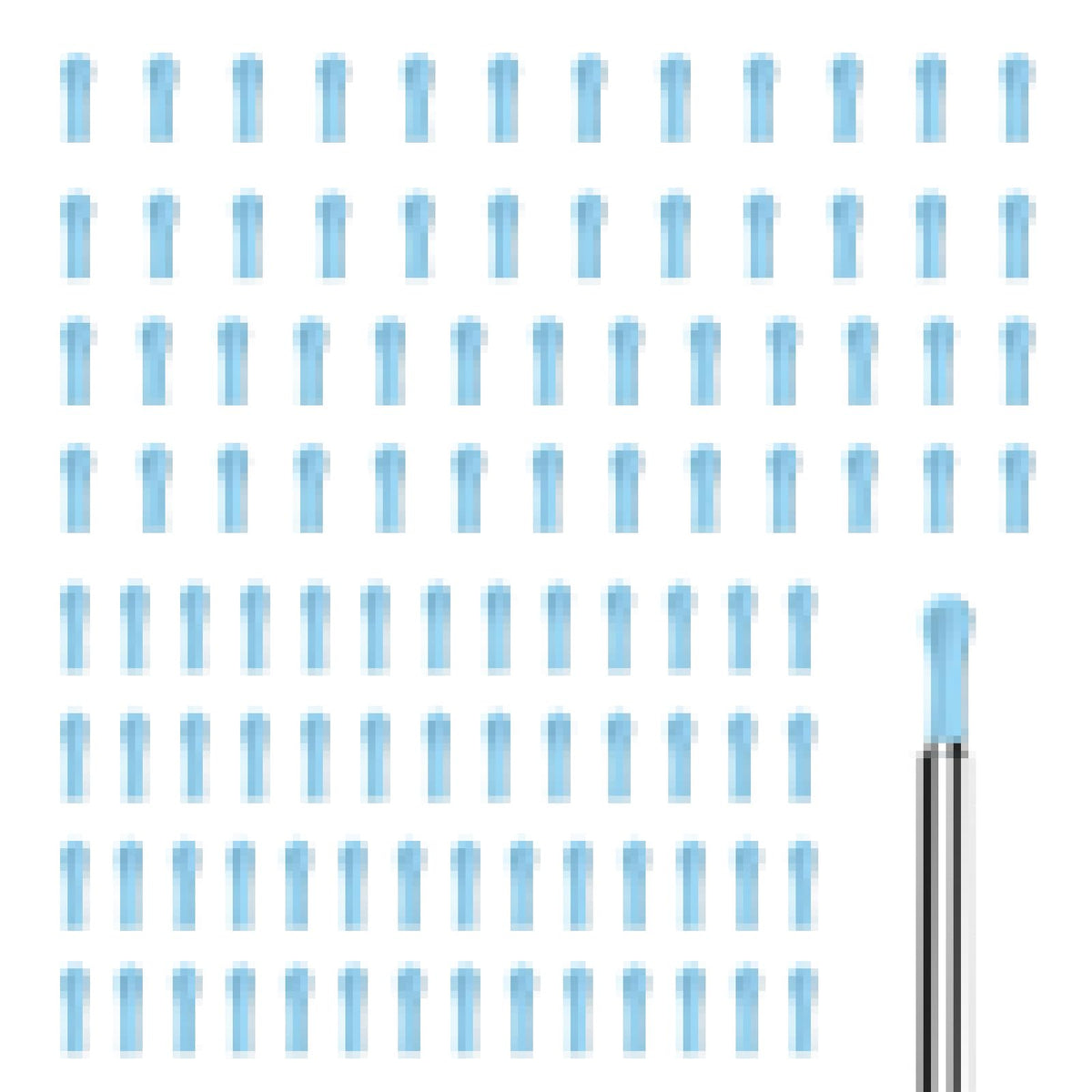 SNOMEL embouts silicone oreille bleu ensemble de 100 pièces pour tous âges