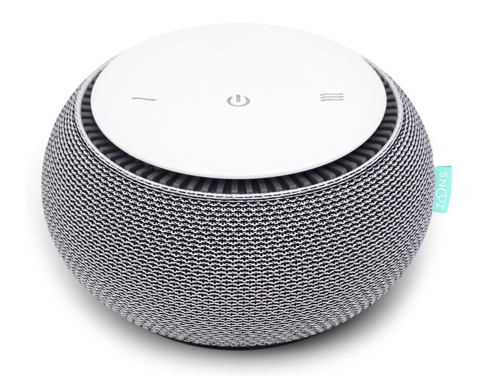 SNOOZ montre le ventilateur réel produisant un bruit blanc non bouclé.
