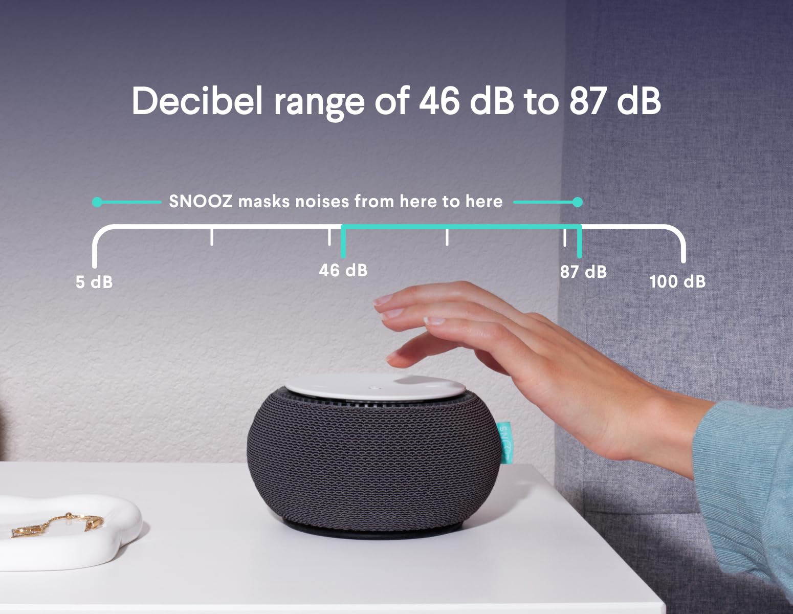 SNOOZ portable et léger, idéal pour les déplacements.