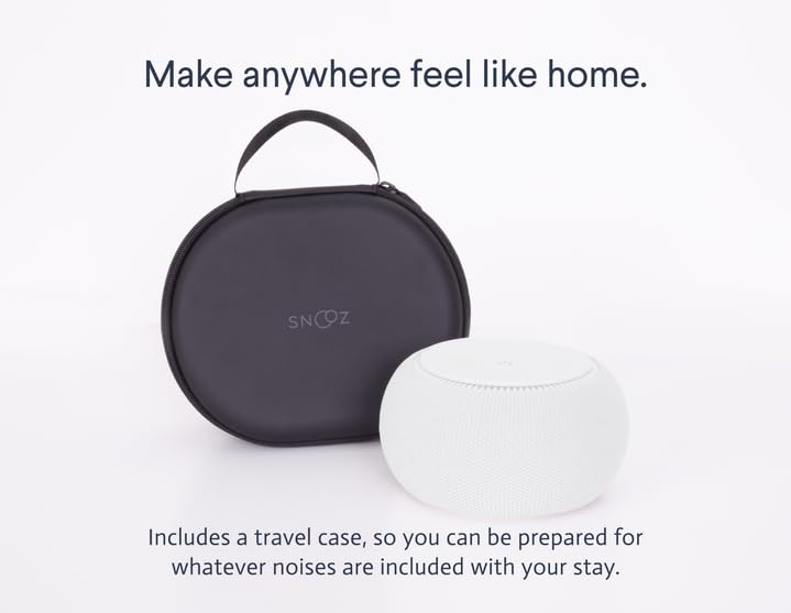 Design et étui du SNOOZ Pro facilitent les voyages rassurants.