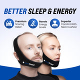 SnoreGuard coussins cou côtés offrant un soutien pour dormeurs sur le côté.