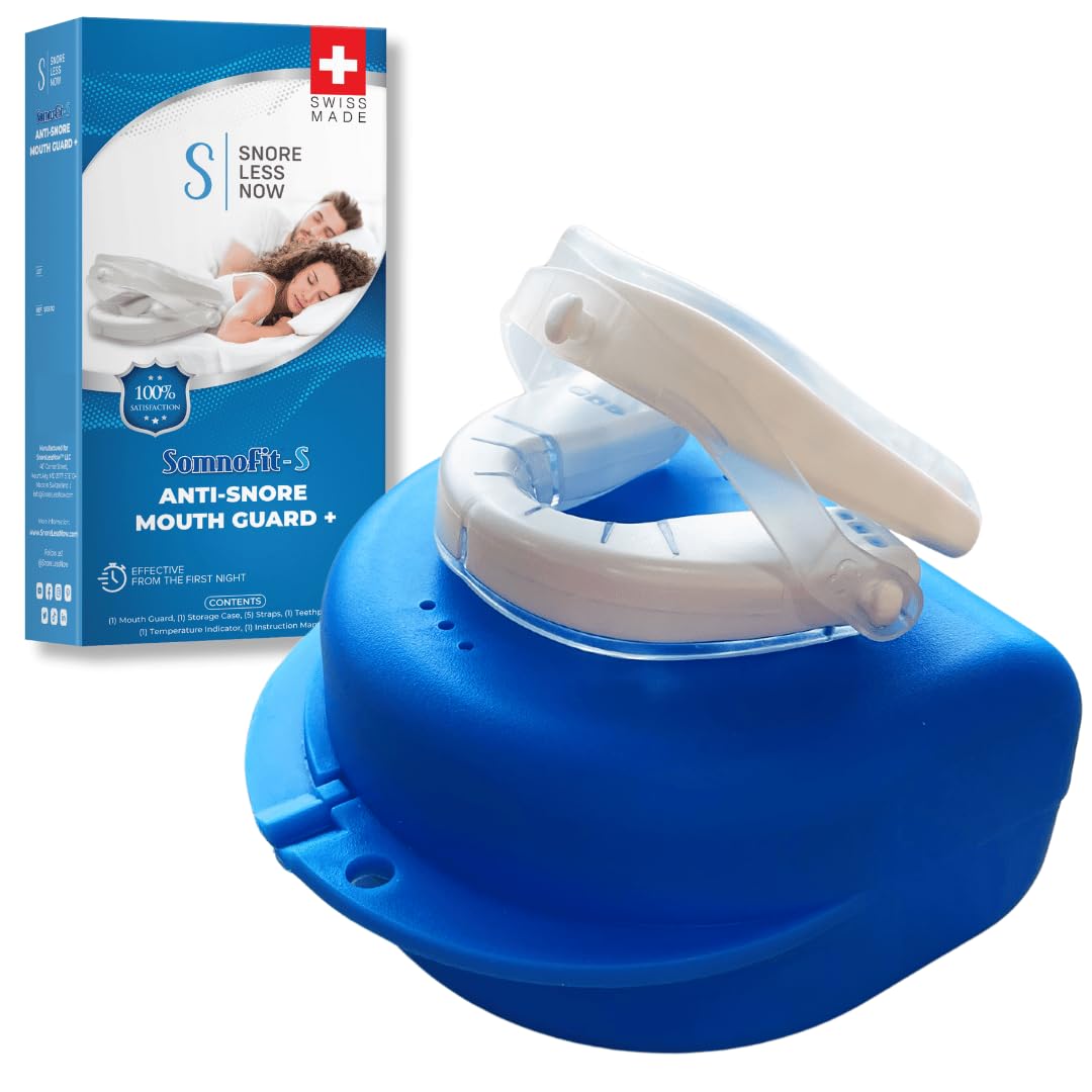 Somnofit-S par SnoreLessNow – moulage eau chaude pour ajustement précis et confort durable.
